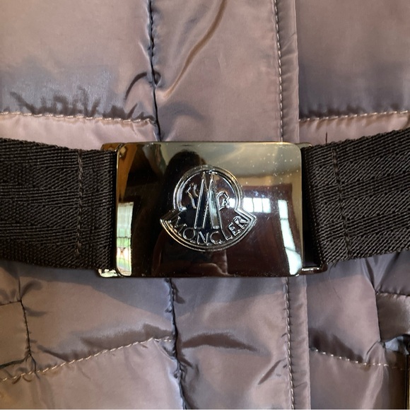 Moncler Authentic Purple Fur Down Jacket Modane Giubbotto Size 3 Large - Picture 4 of 14